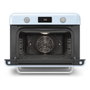 Smeg COF01PBEU Mini Horno Vintage Pastellblau 30L 1800W con Vapor, 3 Estantes, Azul