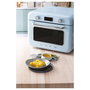 Smeg COF01PBEU Mini Horno Vintage Pastellblau 30L 1800W con Vapor, 3 Estantes, Azul