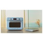 Smeg COF01PBEU Mini Horno Vintage Pastellblau 30L 1800W con Vapor, 3 Estantes, Azul