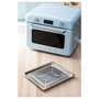 Smeg COF01PBEU Mini Horno Vintage Pastellblau 30L 1800W con Vapor, 3 Estantes, Azul
