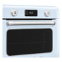 Smeg COF01PBEU Mini Horno Vintage Pastellblau 30L 1800W con Vapor, 3 Estantes, Azul
