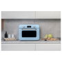 Smeg COF01PBEU Mini Horno Vintage Pastellblau 30L 1800W con Vapor, 3 Estantes, Azul