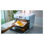 Smeg COF01PBEU Mini Horno Vintage Pastellblau 30L 1800W con Vapor, 3 Estantes, Azul