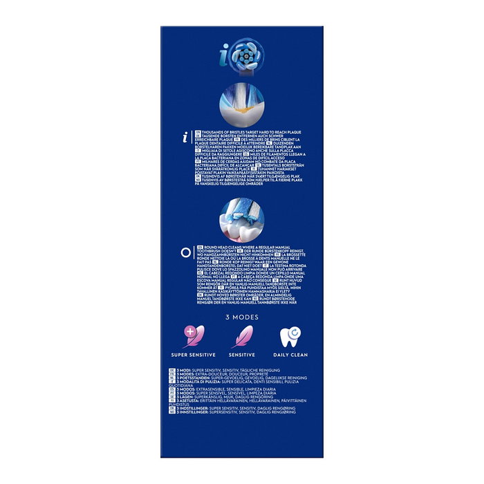 Oral-B iO Series 2 Cepillo Dental Eléctrico Recargable - 2 Mangos (Negro/Night Black & Verde/Forest Green) con 2 Cabezales, 3 Modos, Sensor de Presión