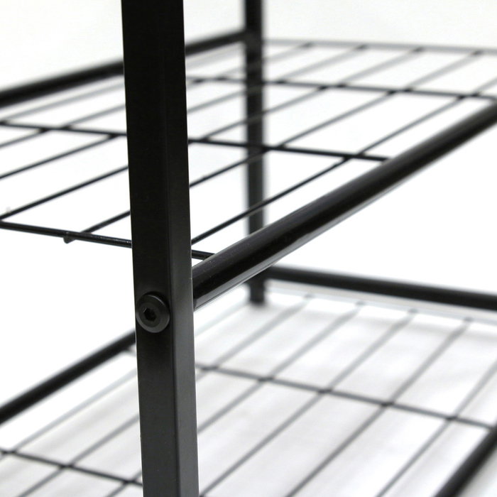 Home Deco Factory Banco Zapatero Negro 62x30x43 cm