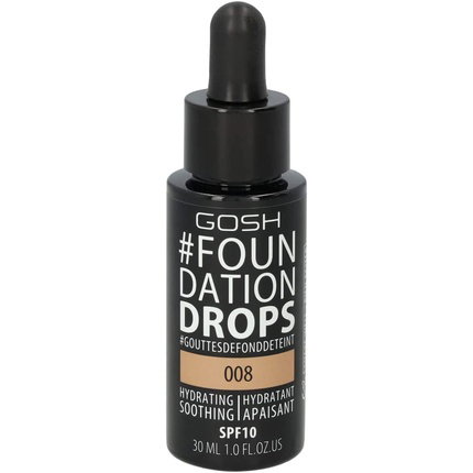 Gosh Drops Base líquida 008 Miel SPF 10, 30 ml Gosh Drops Base líquida 008 Miel SPF 10, 30 ml