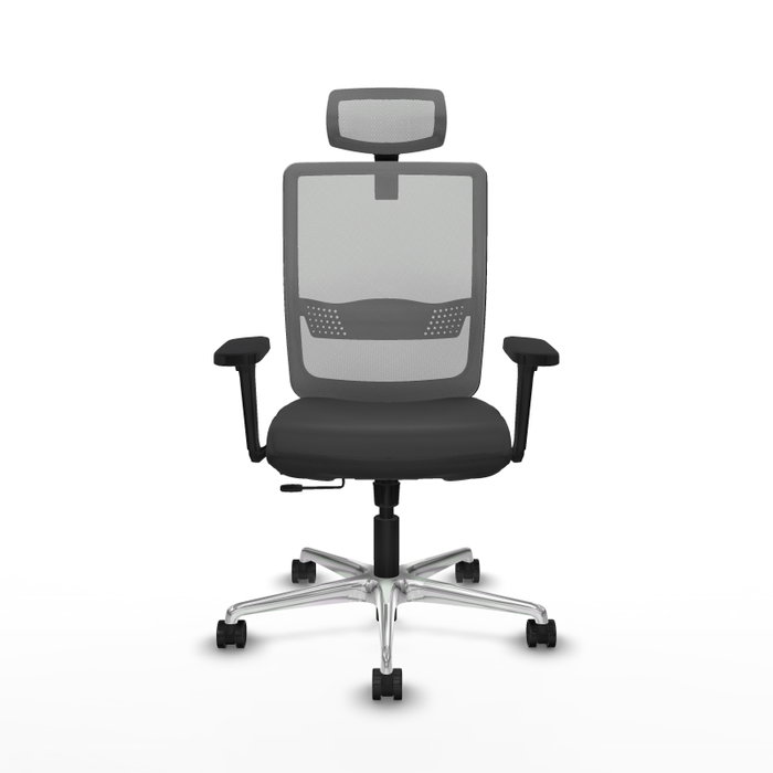 PIQUERAS Y CRESPO Silla de oficina Haches Gris con mecanismo Sincro/Traslack PIQUERAS Y CRESPO Silla de oficina Haches Gris con mecanismo Sincro/Traslack