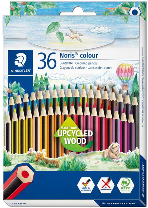 Staedtler Noris Colour Wopex Lápices de Colores Surtidos, Estuche de 36 unidades