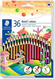 Staedtler Noris Colour Wopex Lápices de Colores Ecológico Estuche 36 Unidades