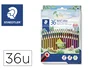 Staedtler Noris Colour Wopex Lápices de Colores Surtidos Estuche de 36 unidades