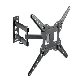 Aisens WT55TSE-153 Soporte de Pared Giratorio e Inclinable para TV de 23-55 Pulgadas, Carga Máxima 30kg, Negro
