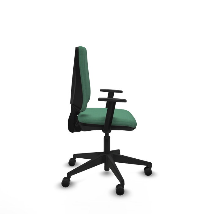 PIQUERAS Y CRESPO Silla de oficina Elche Verde esmeralda con Brazos 1D