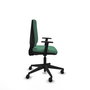 PIQUERAS Y CRESPO Silla de oficina Elche Verde esmeralda con Brazos 1D