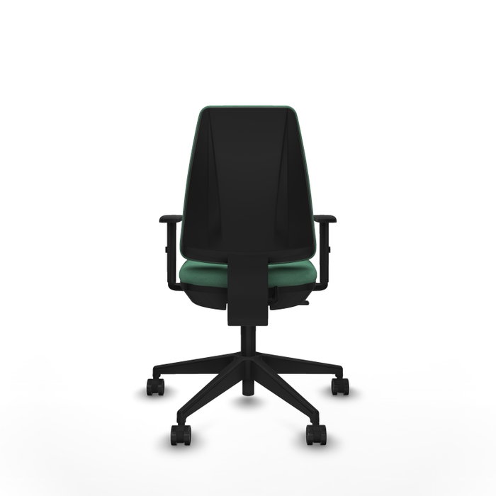 PIQUERAS Y CRESPO Silla de oficina Elche Verde esmeralda con Brazos 1D