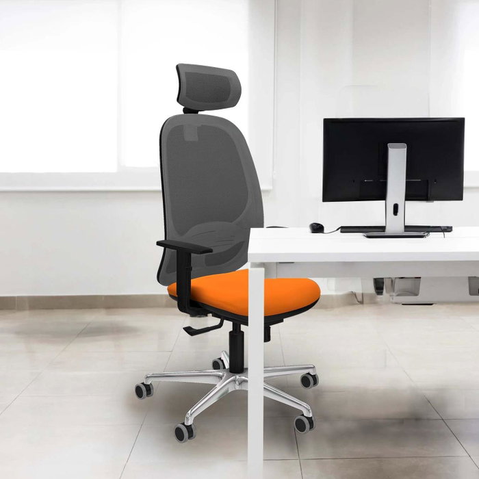 PIQUERAS Y CRESPO Silla de oficina Cilanco Gris y Blanca PIQUERAS Y CRESPO Silla de oficina Cilanco Gris y Blanca