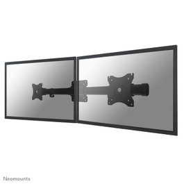 Newstar Soporte de pared para 2 monitores de 10 a 27 pulgadas, modelo FPMA-CB100, color negro