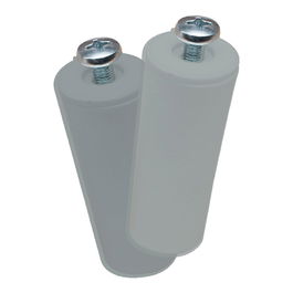 Edm Tope Persiana Pr08 Gris 40 mm 2 Unidades Poliestireno