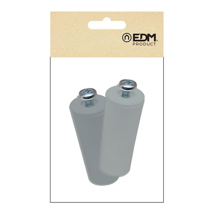 Edm Tope Persiana Pr08 Gris 40 mm 2 Unidades Poliestireno