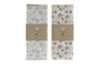 DKD Home Decor Tapete de Microfibra 50x38x0,7 cm Surtido de 2 Piezas