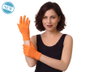 Guantes Naranjas de 22 cm para Disfraz de Color o Flúor