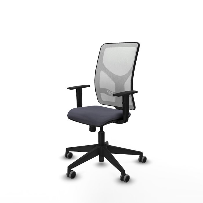 PIQUERAS Y CRESPO Silla de oficina Motilla con mecanismo Sincro, Gris oscuro y Blanco PIQUERAS Y CRESPO Silla de oficina Motilla con mecanismo Sincro, Gris oscuro y Blanco