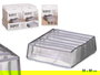 Kipit Organizador Sujetador 7 Compartimentos Gris 35 x 9 x 30 cm (Set de 24)