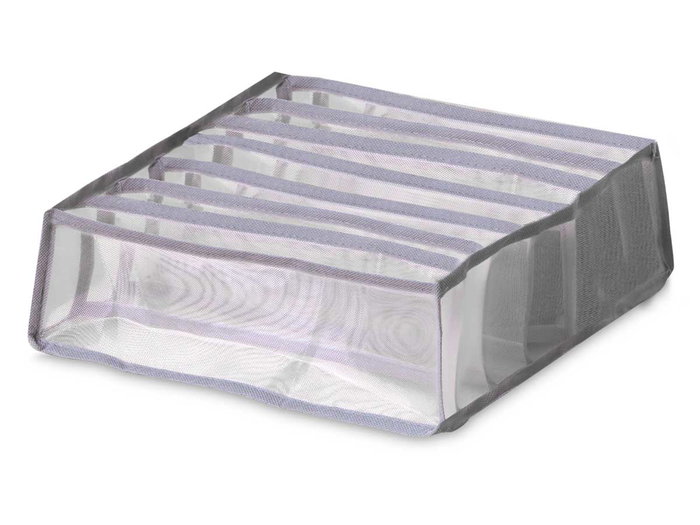 Kipit Organizador Sujetador 7 Compartimentos Gris 35 x 9 x 30 cm (Set de 24)