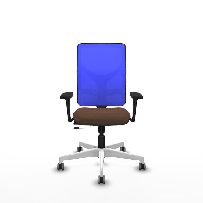 PIQUERAS Y CRESPO Silla de oficina Motilla con mecanismo Sincro/Traslack Marrón y Azul PIQUERAS Y CRESPO Silla de oficina Motilla con mecanismo Sincro/Traslack Marrón y Azul