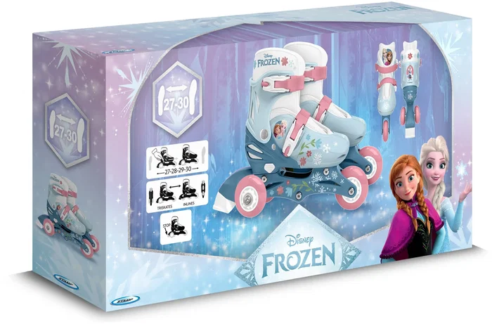 Reine Des Neiges Patines en Línea 2 en 1 Frozen Niñas Azul Talla 27-30 REI3496272463013