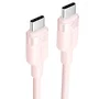 Vention Cable USB-C TRDPF - USB 2.0 Tipo C Macho a Macho, Carga Rápida 60W 3A, Datos 480 Mbps, 1 metro, Color Rosa