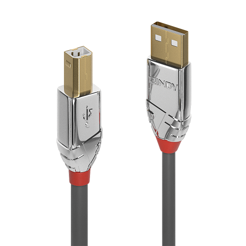 Lindy Cable USB 2.0 Cromo Line Tipo A a B, 0,5 m