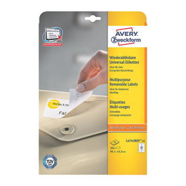 AVERY Zweckform L4743REV-25 blanco 99,1 x 42,3 mm