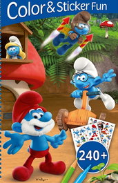 BOOK'N'APP Los Pitufos (3D Lenticular) ('Color & Sticker Fun')