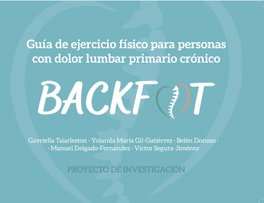 Guía de ejercicio físico para personas con dolor lumbar primario crónico, Gavriella Tsiarleston - UNIVERSIDAD GRANADA
