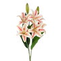 Flor Lirio Rosa Goma Decoración 59 cm (Set de 8)