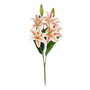 Flor Lirio Rosa Goma Decoración 59 cm (Set de 8)