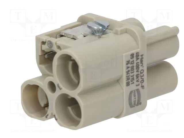 HARTING Han Q3/0 -F- Crimp Plantilla de Contacto Hembra HARTING Han Q3/0 -F- Crimp Plantilla de Contacto Hembra