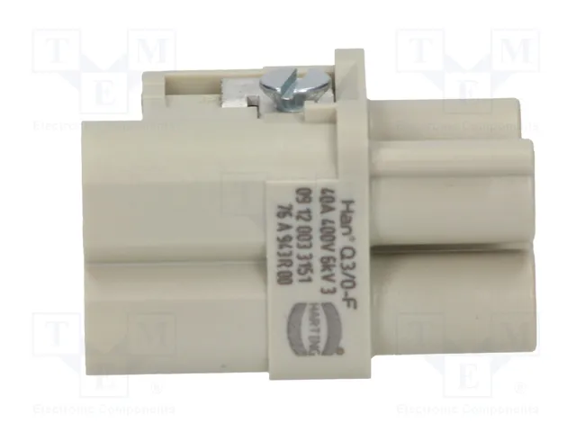 HARTING Han Q3/0 -F- Crimp Plantilla de Contacto Hembra HARTING Han Q3/0 -F- Crimp Plantilla de Contacto Hembra