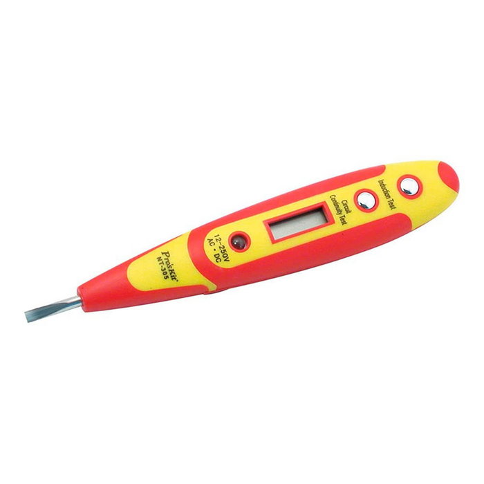 Proskit NT-305 Destornillador detector de tensión y continuidad Proskit NT-305 Destornillador detector de tensión y continuidad
