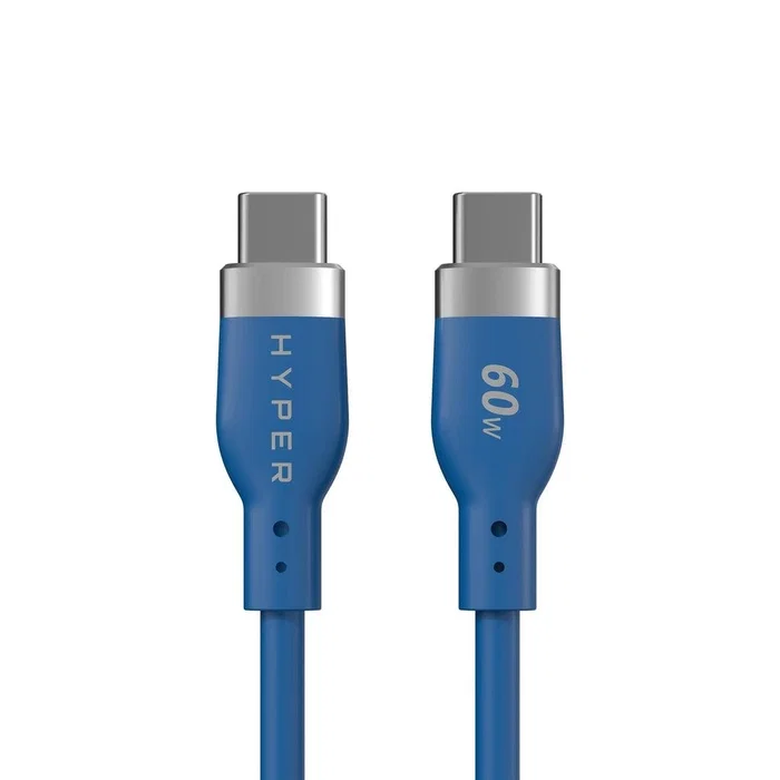 Targus Hyper Juice Flex Cable de Carga USB-C de Silicona - Azul