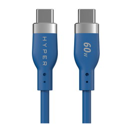 Targus Hyper Juice Flex Cable de Carga USB-C de Silicona - Azul