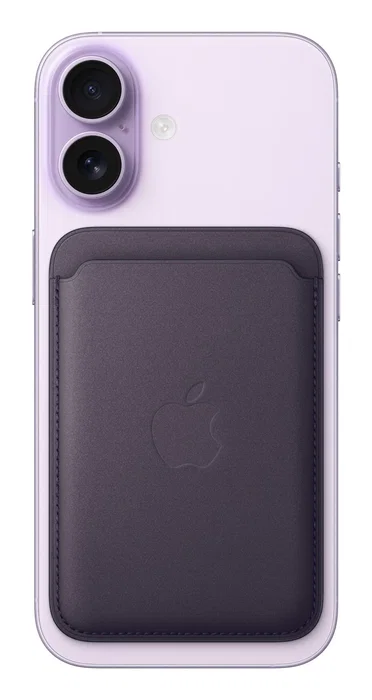Apple MGH84ZM/A Cartera FineWoven con MagSafe para iPhone - Color Púrpura Nocturno, Compatible con Find My