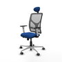 PIQUERAS Y CRESPO Silla de oficina Motilla Azul y Gris