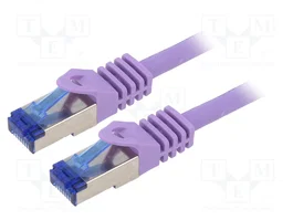 LOGILINK Patch cord Cat 6a S/FTP 5m violeta con conector RJ45