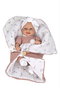 Muñecas Arias Muñeca Elegance Babyto 33 cm Rosa con Saco de Dormir, Cuerpo Vinilo