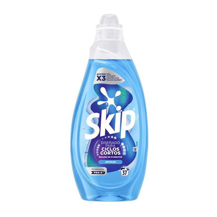 Skip Detergente Líquido Anti-Olor para Ciclos Cortos 15 min - 37 Dosis (1.480 ml) Skip Detergente Líquido Anti-Olor para Ciclos Cortos 15 min - 37 Dosis (1.480 ml)