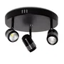 Arianna Aplique LED 27W 2.430Lm 6000ºK HO-3X9COB-WALLLIGHT-B-CW Negro 40.000H