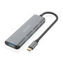 Aisens Hub USB 3.2 Gen1 5G USB-C Gris Aluminio
