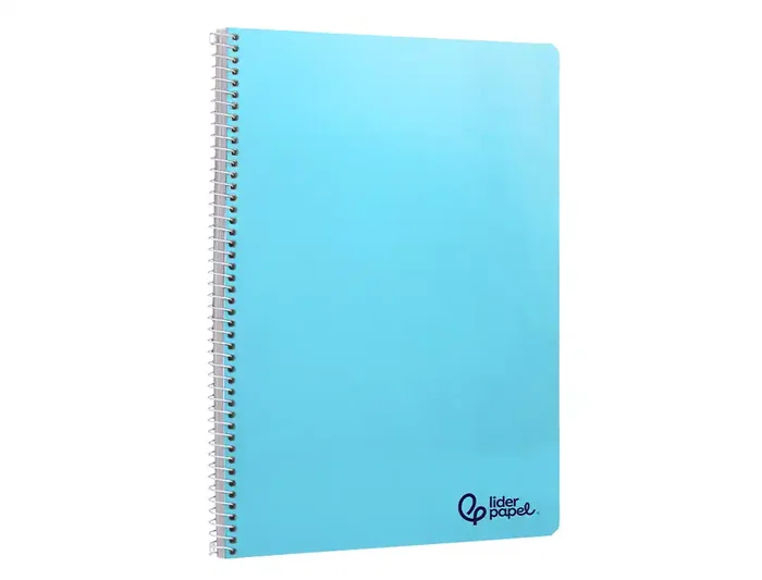 Liderpapel Cuaderno Espiral A4 Smart Tapa Blanda 80 Hojas Cuadriculado 3 mm con Margen Colores Surtidos