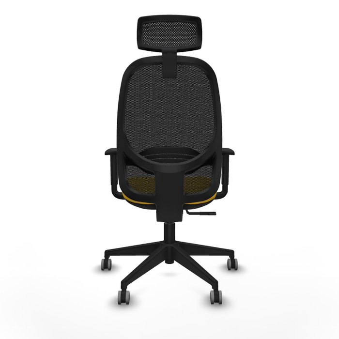 PIQUERAS Y CRESPO Silla de oficina Cilanco, mecanismo Sincro, Amarillo/Negro PIQUERAS Y CRESPO Silla de oficina Cilanco, mecanismo Sincro, Amarillo/Negro